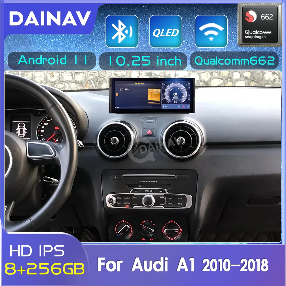 

Qualcomm 662 8+256GB Android Car Radio For Audi A1 2010-2018 Car Stereo Multimedia Player GPS Navigation head unit 4G carplay