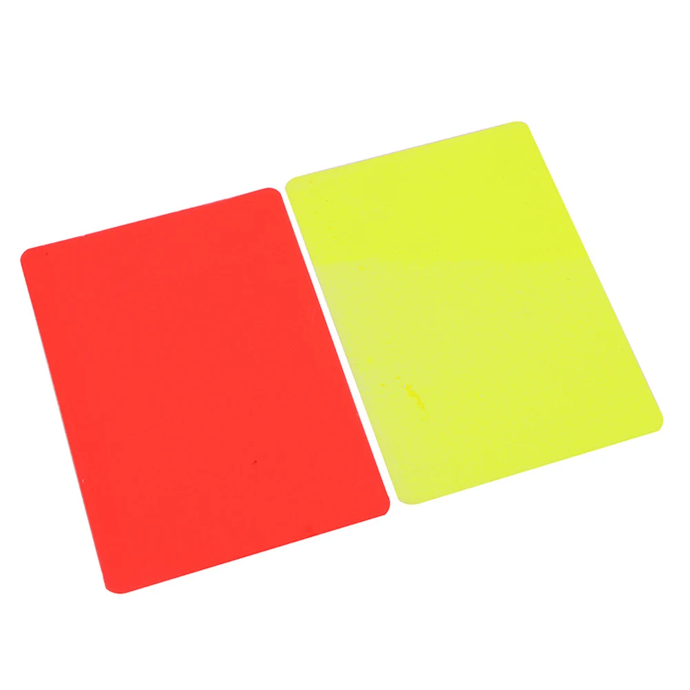 

Durable Soccer Referee Set Red and Yellow Cards for Soccer Matches Bendable and Portable Design (134 characters)