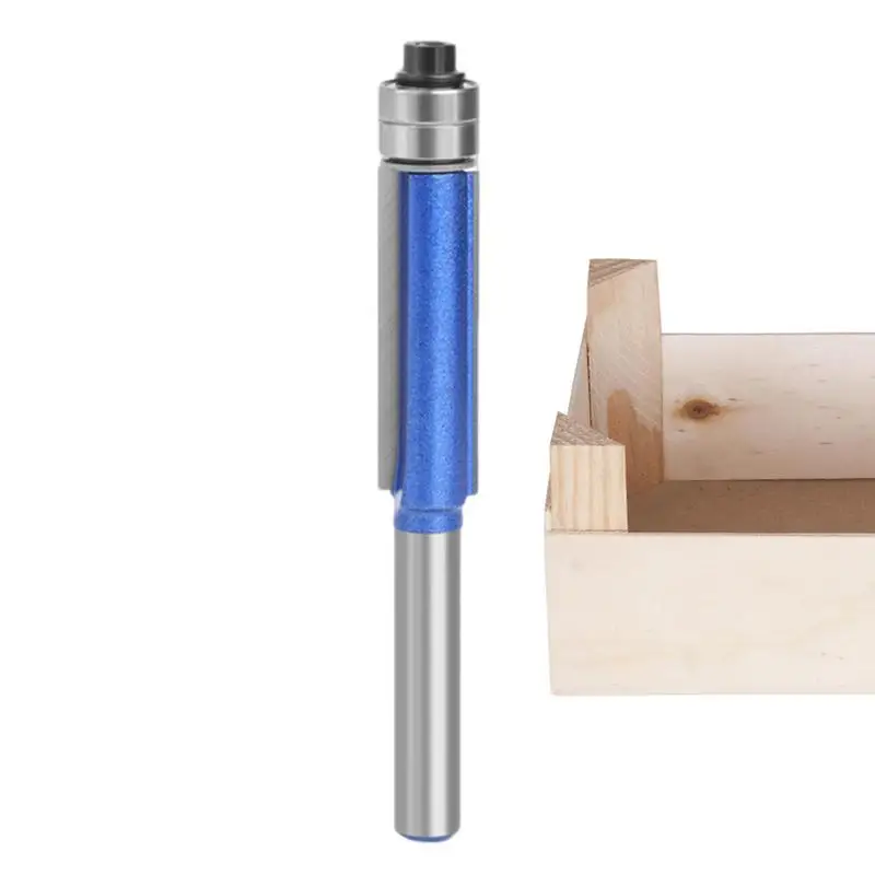 

Template Router Bit 1/4 Shank Flush Cut Router Bit Woodworking Cutter Tool For Chamfering Trimming Cutting Grooving