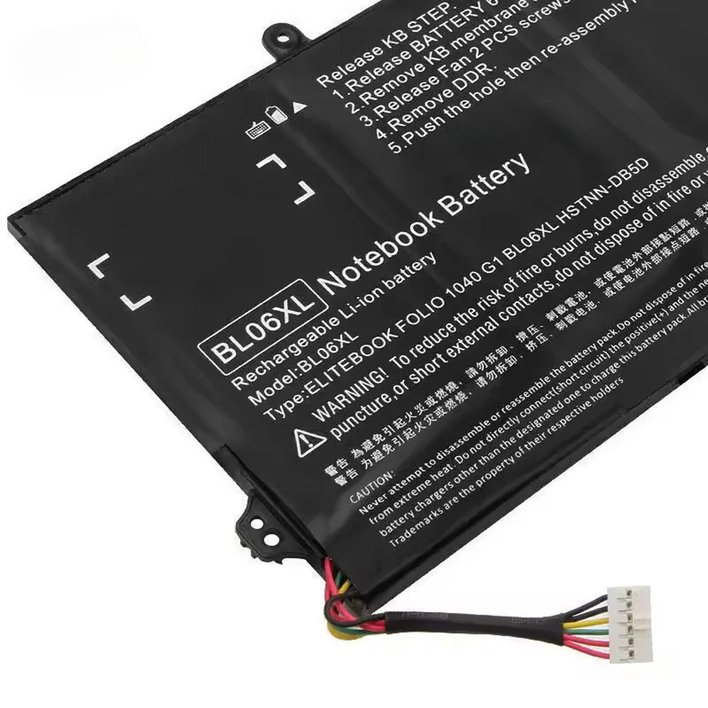 Аккумулятор BL06XL совместимый с EliteBook Folio 1040 G0 G1 G2 HSTNN-DB5D IB5D W02C 722236-171 1C1 271 2C1 722297-001 F450C