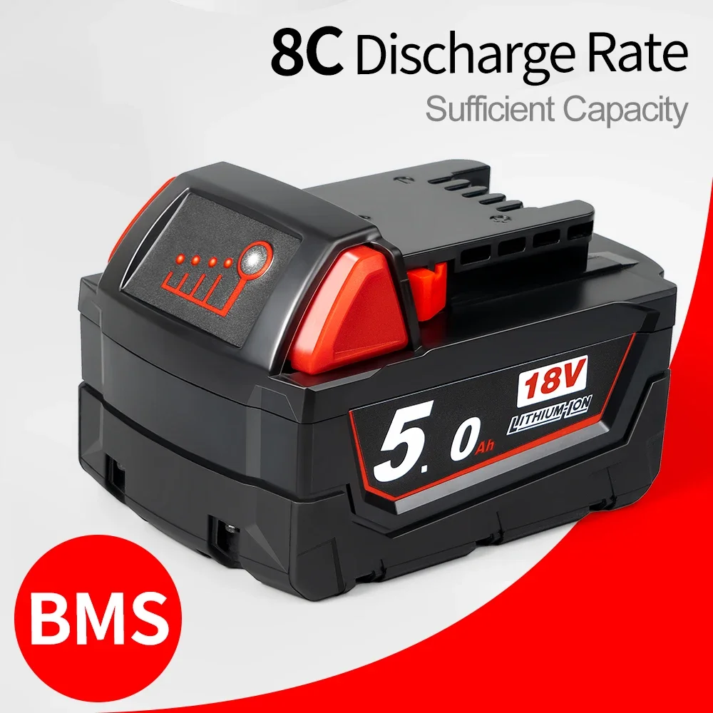 Сменный литий-ионный аккумулятор M18 18 в 60 Ач для Milwaukee B6 Tools
