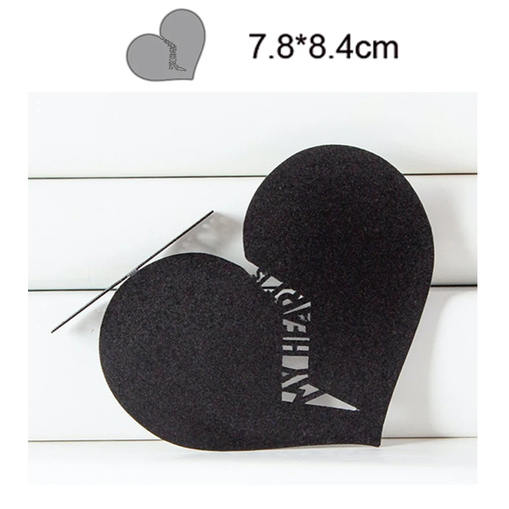 

Новое поступление 2022, металлические Вырубные штампы с треснувшим сердцем, декоративный альбом для скрапбукинга, рукоделие, бумажная открыт...