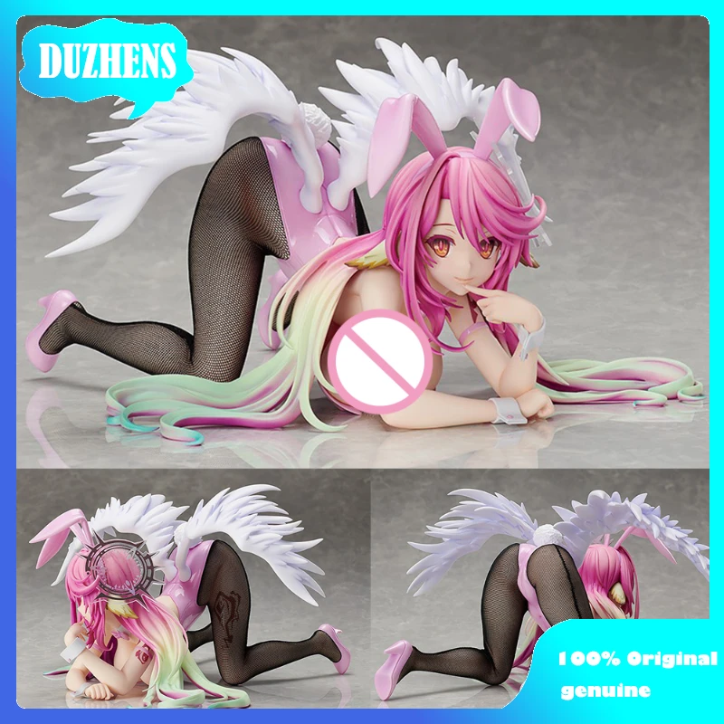 

NO GAME NO LIFE Jibril Bunny Girl A style 1/4 Sexy girls Anime PVC Action Figures toys Anime figure adult Model doll Gifts