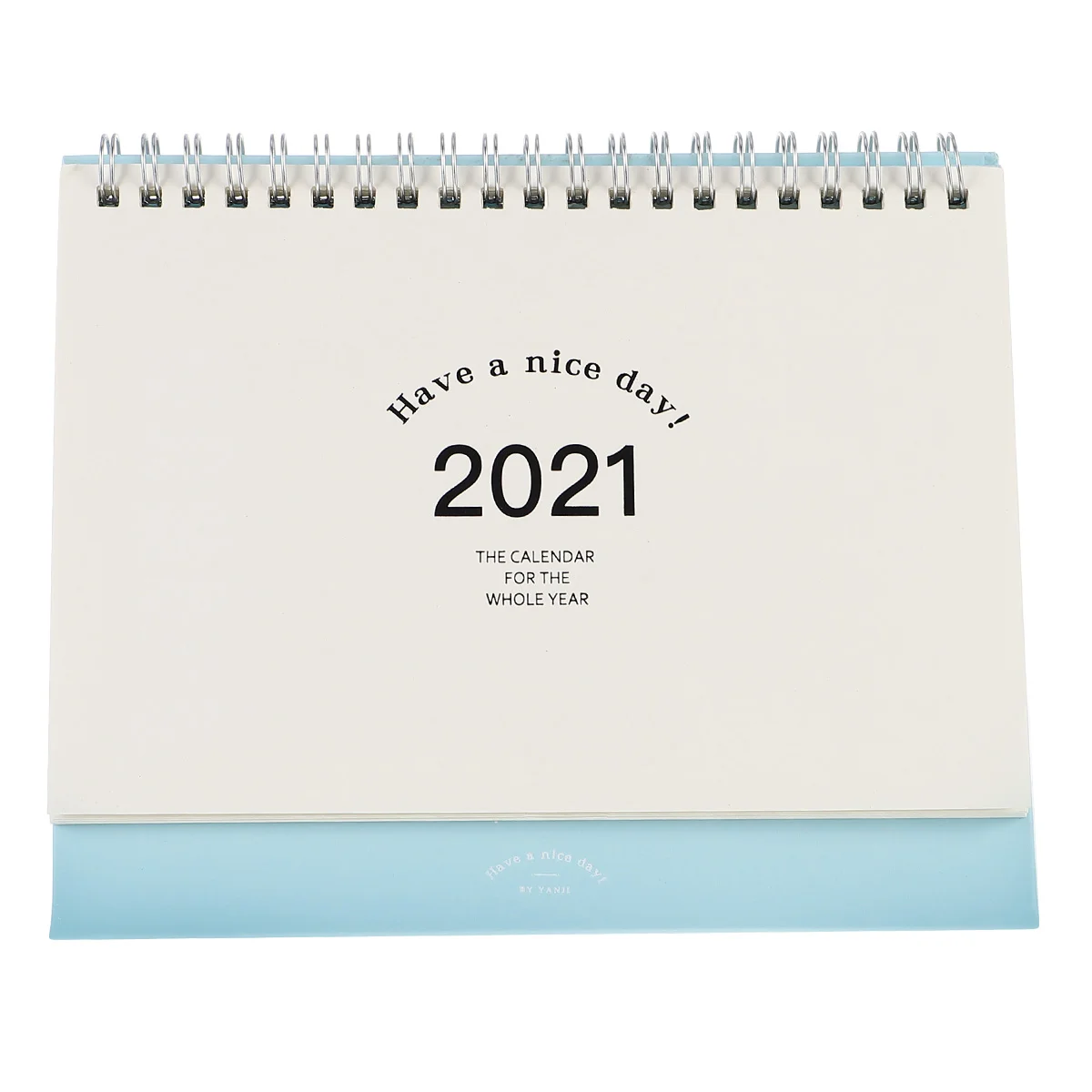 

Календарь, стоячая подставка, Настольная бумага, простая переплетная проволока, Настольная мини-подставка, ежемесячная 2021 Canlendar