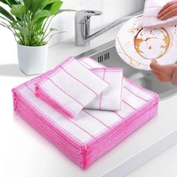 135pcs microfiber kitchen dish cloth super absorbent high efficiency tableware towel kitchen tools household cleaning cloth