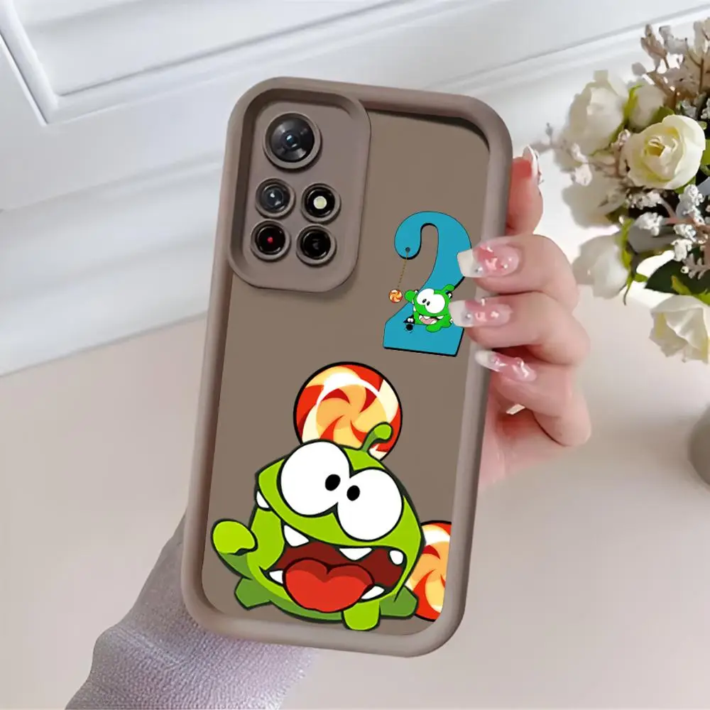 Game O-Om N-Nom For Candy Phone Case Eye Ladder Redmi 10 13Note PRO 13C 4 5G / Xiaomi 14 T POCOX3 5