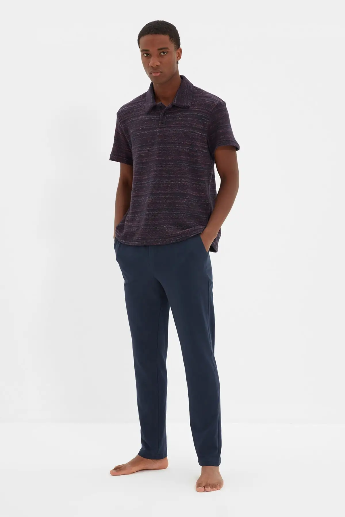 

Trendyol Men 'S Regular Fit Sleepwear Takımı TMNAW22PT0498