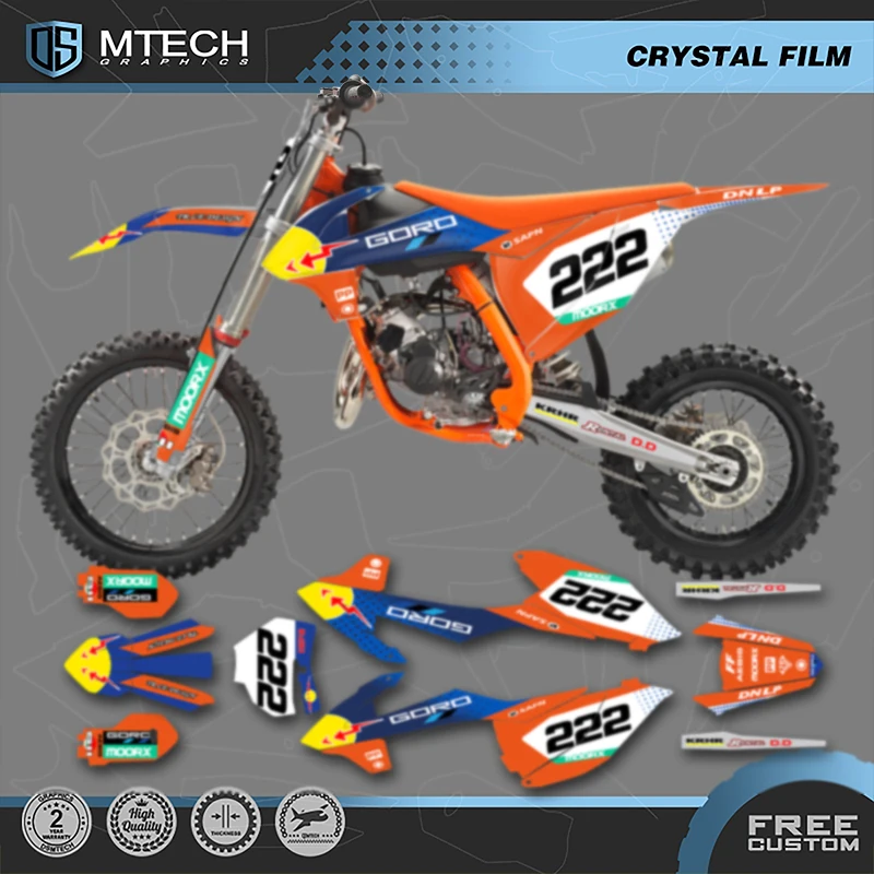 

DSMTECH наклейки для мотокросса с графикой, наборы наклеек для KTM SX85 SX 85 2018 2019 2020 2021 2022-2024 008
