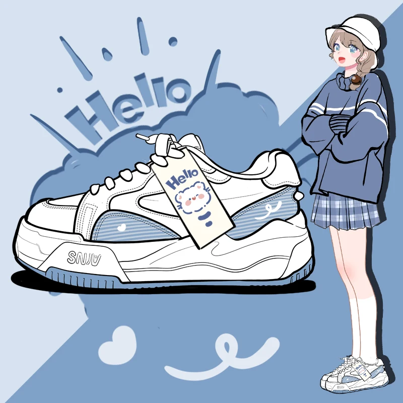 

Amy and Michael 2023 New Sports Casual Sneakers Lovely Girls Students Teenagers Chunky Shoes Breathable Women Running Trainers