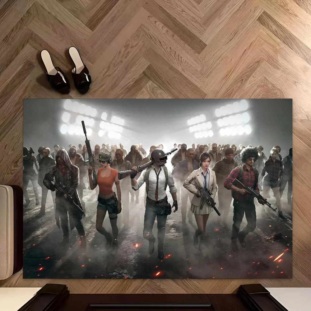 P-Playerunknowns Battlegrounds Напольный Коврик 1 Шт. Противоскользящий Резиновый Ковер Для