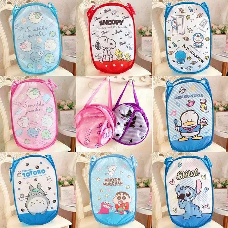 

Kawaii Sanrioed Anime Cartoon series My Melody Cinnamoroll network Cloth Dirty Clothes Laundry Sundry Folding Storage Basket