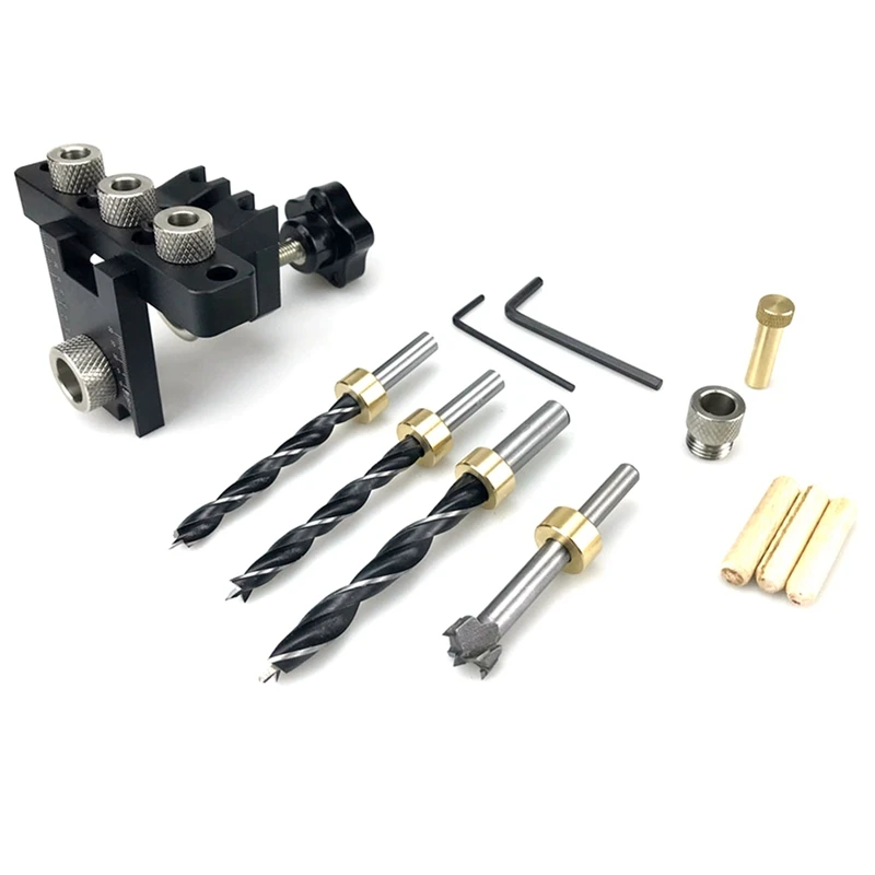 

Adjustable Doweling Jig Puncher Tools Best Dowel Jig 8MM 10MM Bushes Drilling Guide Locator