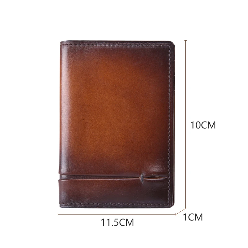 DIMY Handmade Italian Genuine  Men Credit  Fashion  BankWallets Small Epure Scritto Business Holder