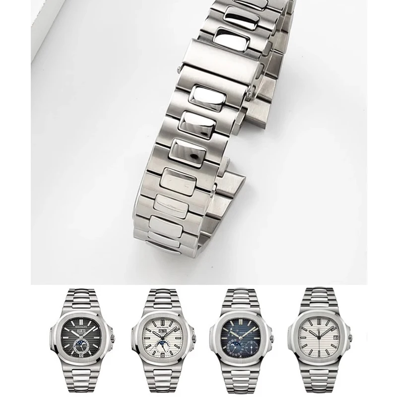 Для Patek Philippe Nautilus ремешок для ручных часов стальной 5711 5726 прецизионная стальная