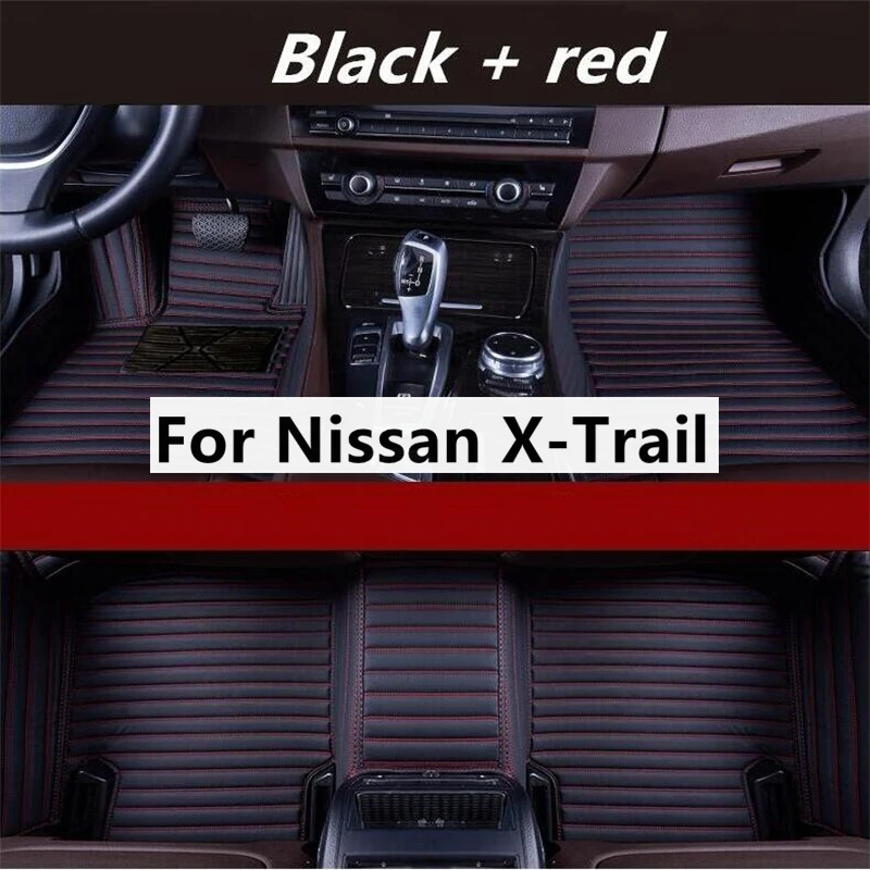 

Автомобильные напольные коврики с поперечной текстурой под заказ для Nissan X-Trail Xtrail, аксессуары для ног, автомобильные коврики