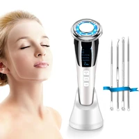 beauty device 7in1 facial massager ems microcurrent face lifting machine face cleanser led mask korean skin care eye care