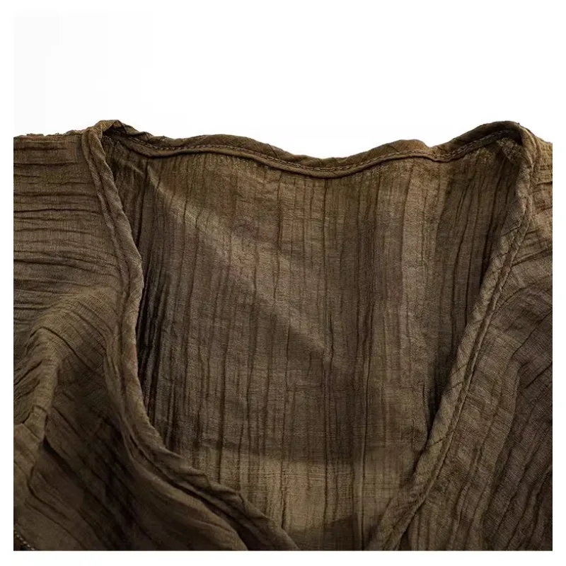 Женские рубашки в стиле ретро с оборками по краям шифоновые блузки на завязках