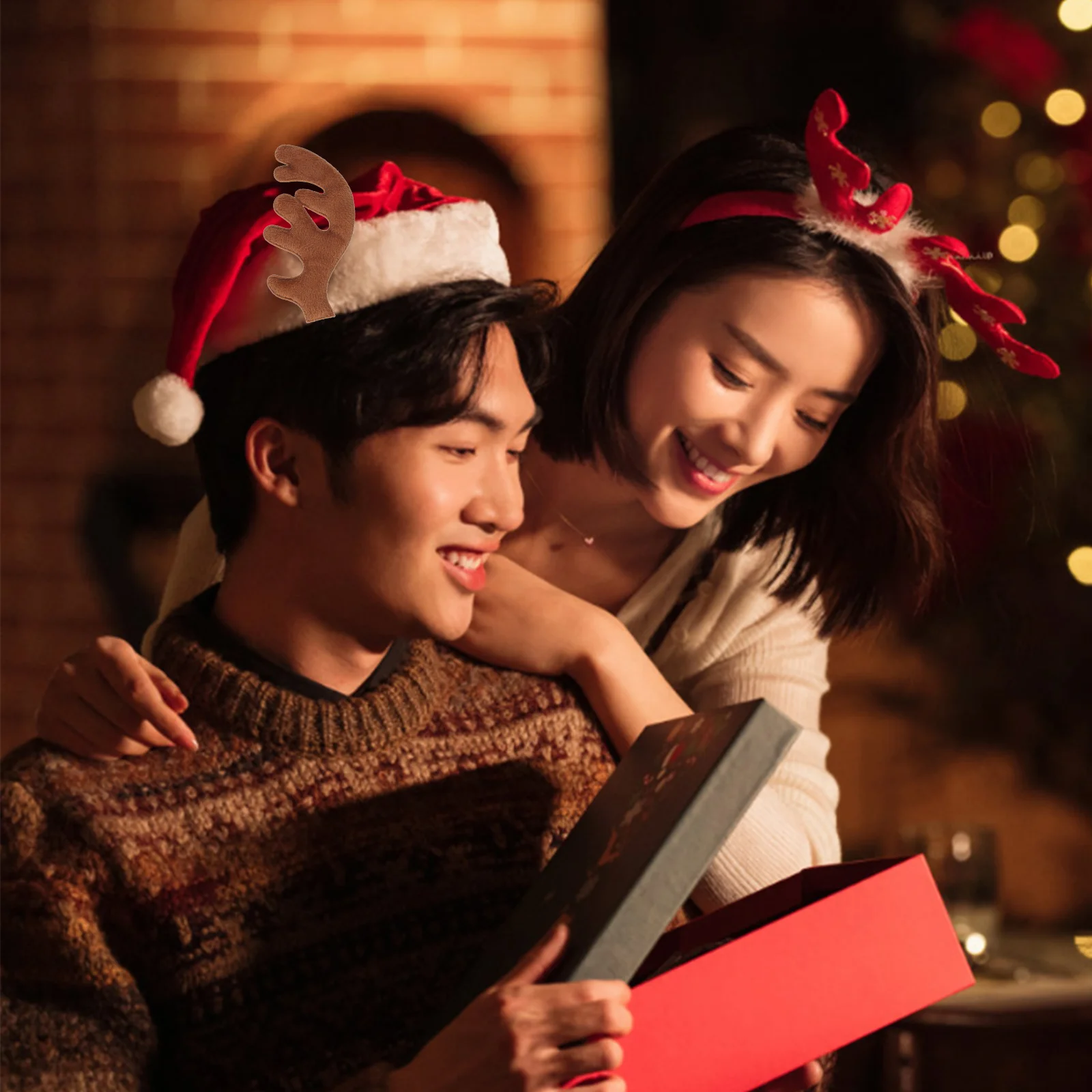 30 шт. тканевые рога шляпа украшение оленя рождественские аксессуары для