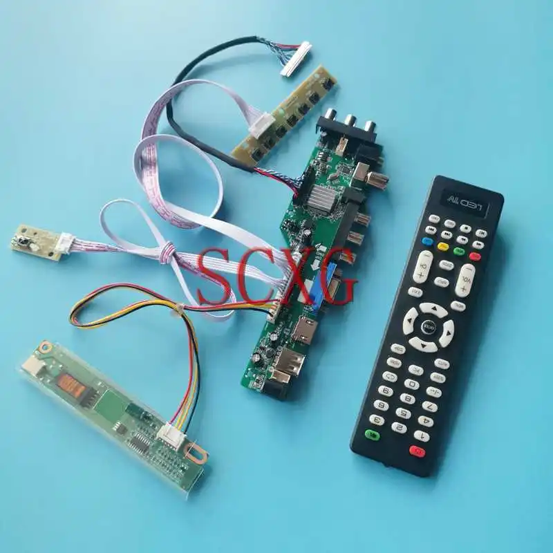 

For N154I1 N154I2 N154I3 N154I5 DVB 3663 Digital Driver Board 15.4" 1280*800 USB HDMI-Compatible VGA AV RF 1-CCFL Kit LVDS-30Pin