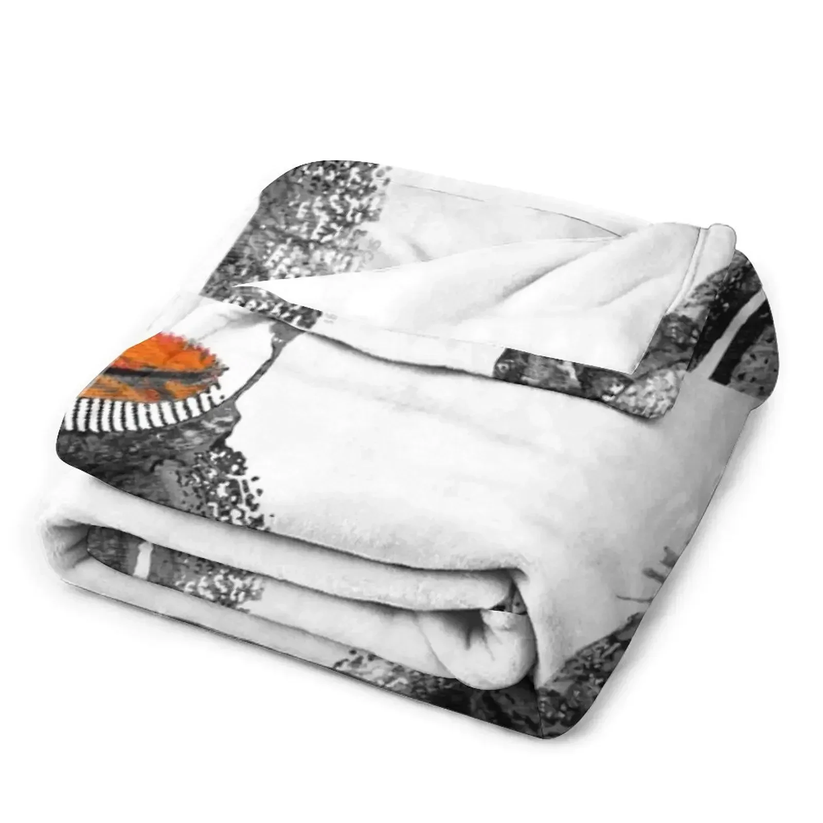 Носок обезьяна искусство в черном белом и красном-By Шарон КАММИНГЗ Плед