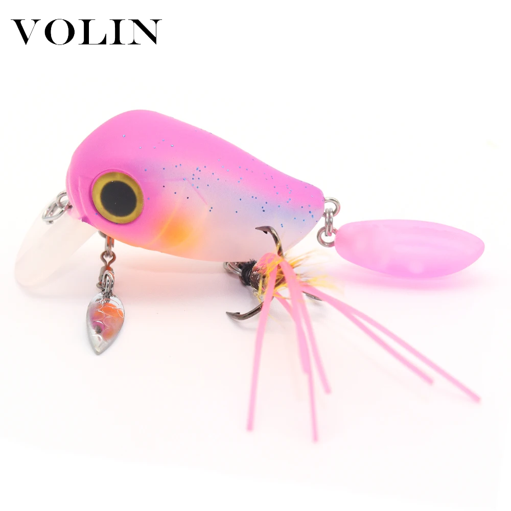 Новинка Волин кренкбейт 1 шт. 45 мм 8 г плавающая жесткая рыболовная приманка