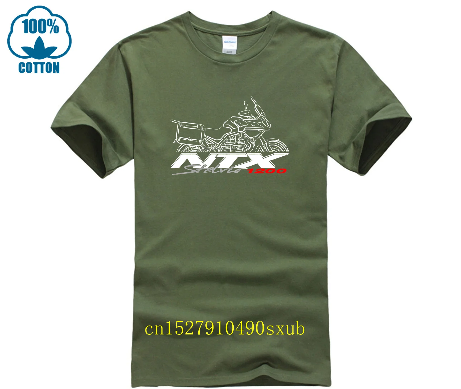 Мужская футболка повседневная Moto Guzzi Stelvio 1200 NTX для мотоциклистов с графическим
