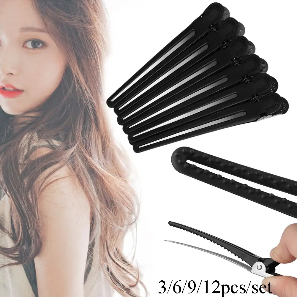 

3pcs/6pcs/9pcs/12pcs Beauty Pro Salon Fix Hairdressing Tool Styling Tools Claw Section Hairpins Butterfly Hair Clips