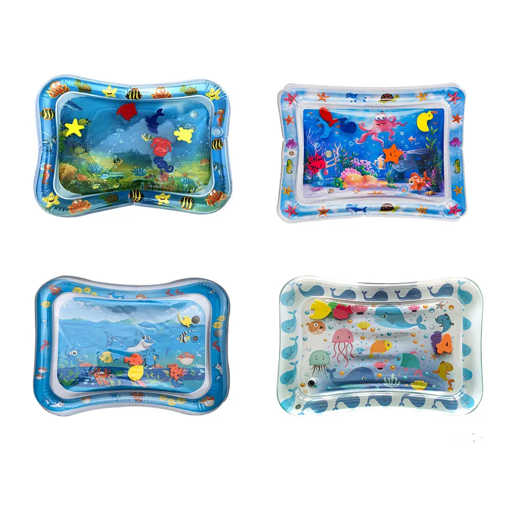 

Baby Water Mat Inflatable Marine Life Patted Pad Pat Cushion Children Activity Sensory Developing Crawling Toys