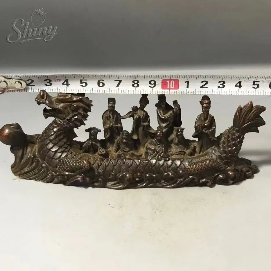 

Статуя лодки-дракона из меди «Восемь бессмертных»