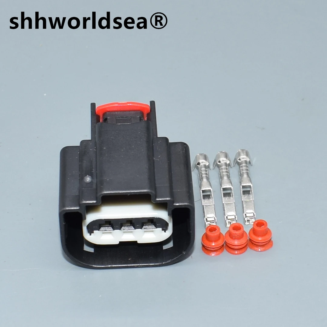 

shhworldsea 1/2/5/30/100sets 0.6mm 3pin auto housing plug waterproof ignition coil plug connector 34250-3065