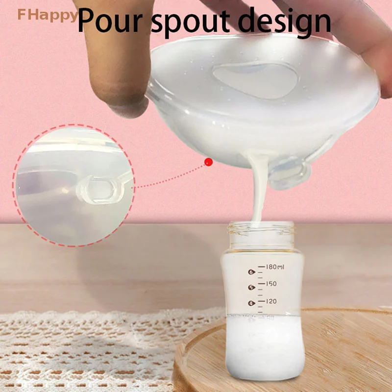 

1/2 Pcs Silica Gel ion Cover Breastmilk er Soft Reusable Nursing Pad Postpartum Suction Nipple Suction Container