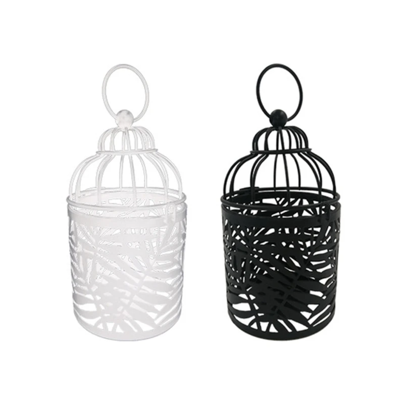 Metal Vintage Birdcage Tealight Lantern Decorative Candlestick For Table Centerpiece Wedding Drop Shipping