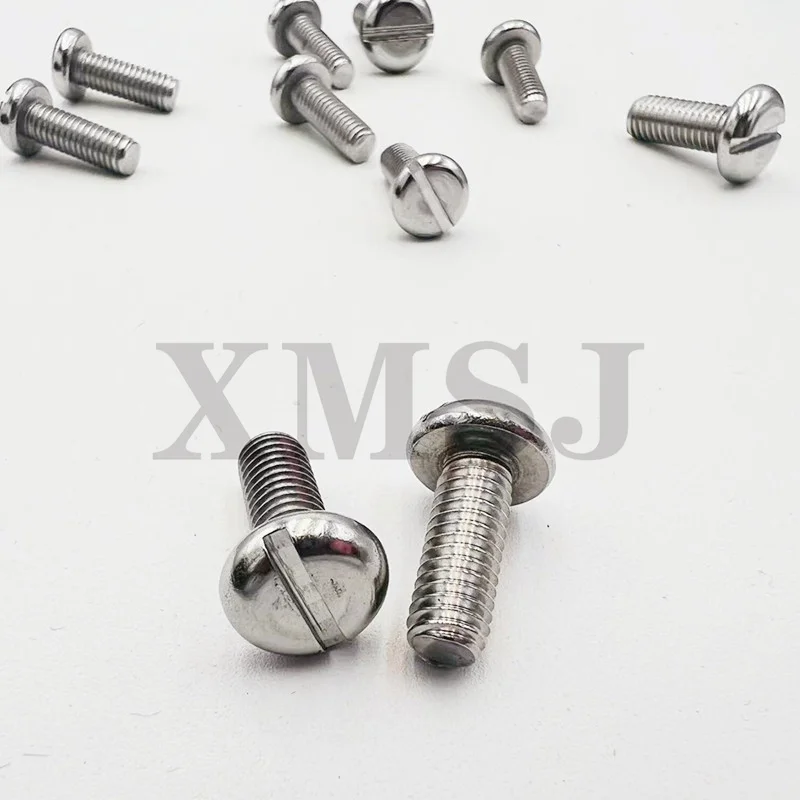 10/50 шт. M3 M4 M5 M6 M8 304 A2 нержавеющая сталь GB67 Метрическая резьба шлицевая