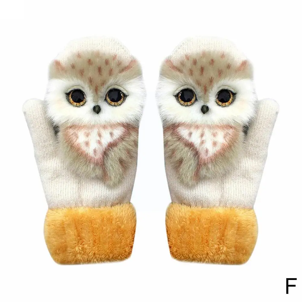 

2021 Warm Gloves Animal Dog Panda Raccoon Design Fashion Cute Soft Winter 22cm Girls Long Gloves Finger Princess Full R0d8