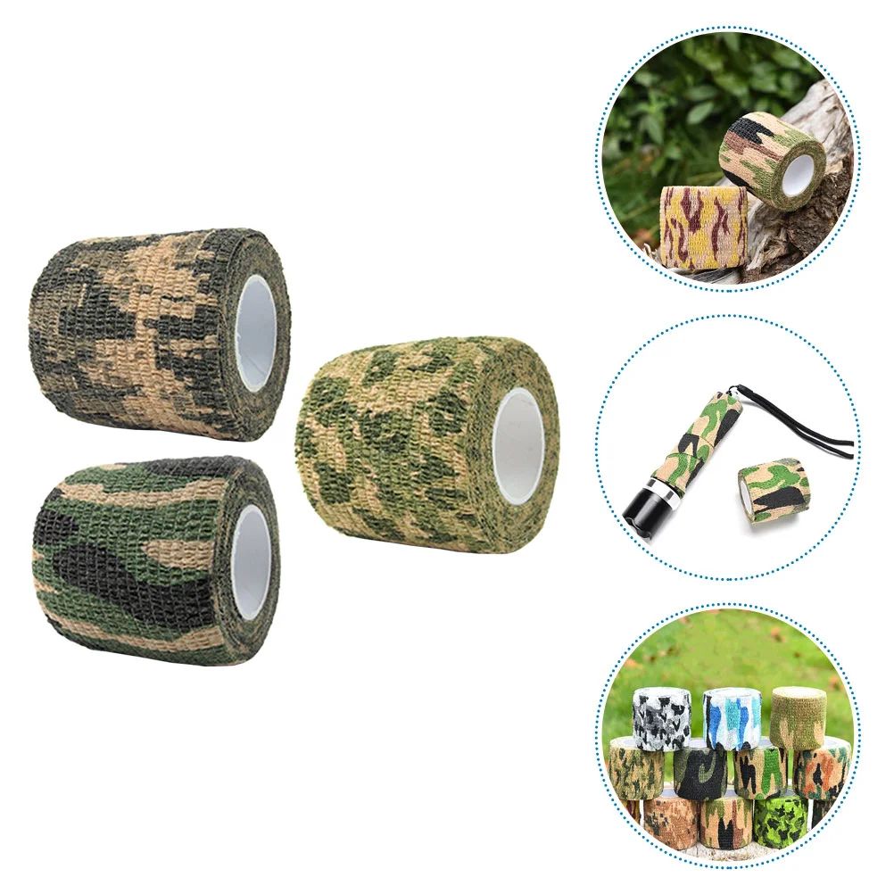 

Tape Tapes Camouflage Bandage Wrap Stretch Camo Cohesive Elastic Self Wraps Adhesive Gripoutdoor Bike Bandages Non Woven Fabric