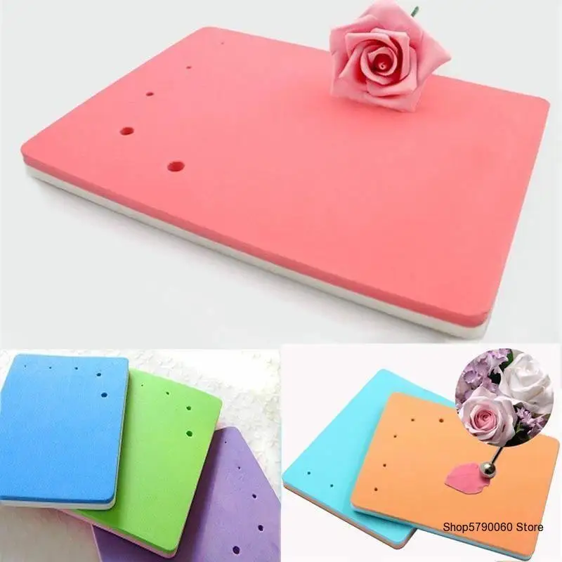 

Sponge Cake Foam Pad Flower Modelling Gum Paste Fondant Cake Mat Baking For Sugarcraft Decoration Random Color