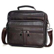 Bolsos Bolso de hombro de piel auténtica para hombre...
