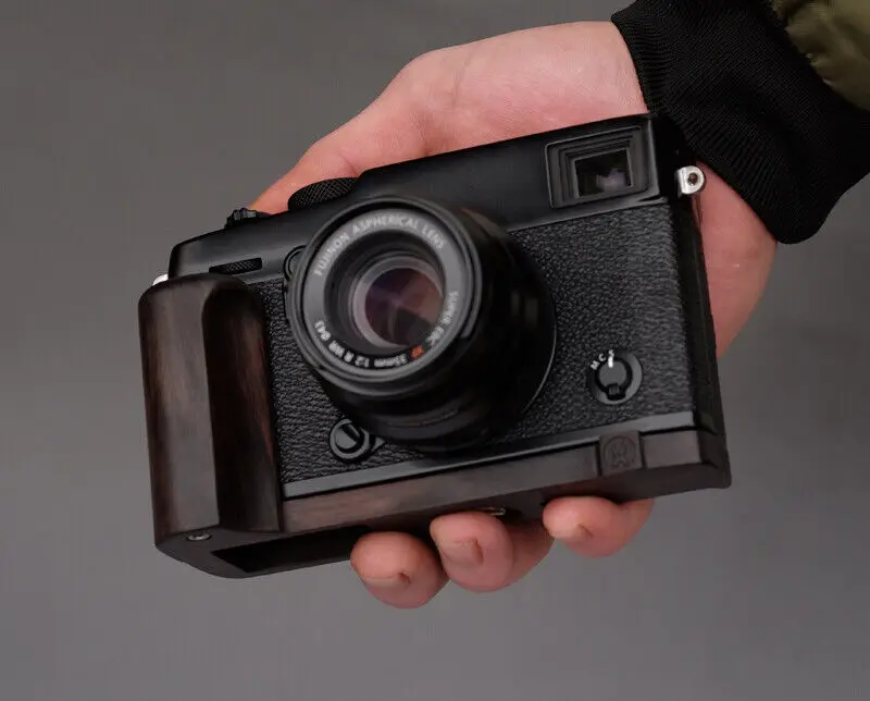 

Wood Ebony and walnut Hand Grip for Fujifilm Fuji X-PRO3 Xpro3 Handmade Wooden