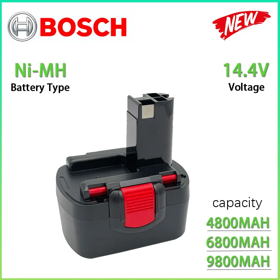 

Bosch 14.4V Rechargeable Battery 4.8AH 6.8AH 9.8AH For bosch Drill Screwdriver BAT038 BAT040 BAT140 BAT159 BAT041