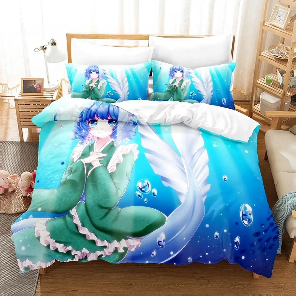 Комплект постельного белья с 3D-принтом аниме вакасагихим (Touhou) одинарный двойной