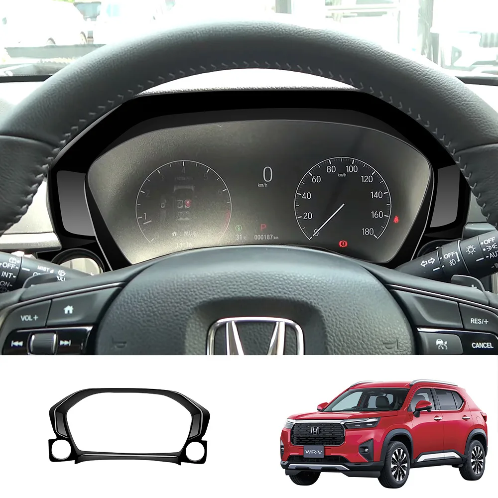 

Для HONDA WR-V WRV 2024 2025: Накладка на дверную ручку, кнопку стеклоподъемника, панель переключения передач, центральную консоль, черная, из АБС-пластика, аксессуары для интерьера