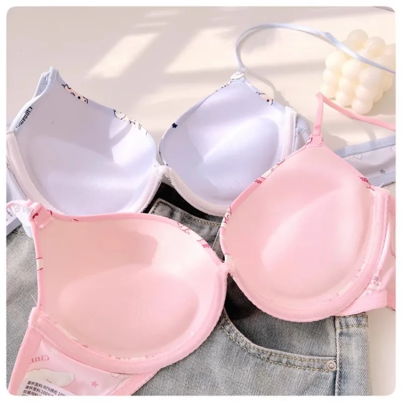 Симпатичный бюстгальтер корицы комплект женского нижнего белья для девочек