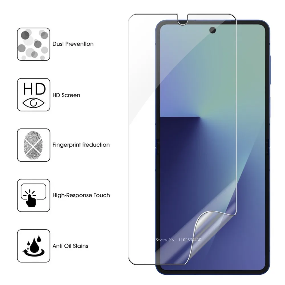 Фото 5 шт. HD-пленка из мягкого гидрогеля для серии Xiaomi Poco M8 Pro, не стеклянная защитная пленка для Poco M8 Pro, глянцевая защитная пленка для экрана №2