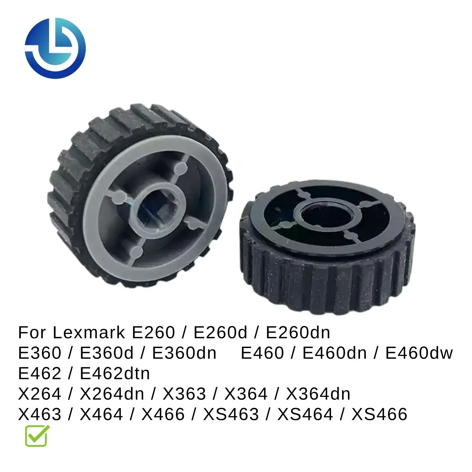 Ролик захвата бумаги 40X5440 40X5451 для Lexmark E260d E260dn 260 360 460 264 E360dn E460dn X264dn X364dn XS463de, 2 шт.компл. (art.: 3920db0329a5b) - 3920db0329a5b