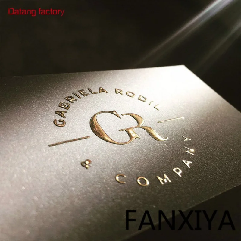 

Luxury Good Quality Raised Foil Printing Soft Touch Embossed Business Card