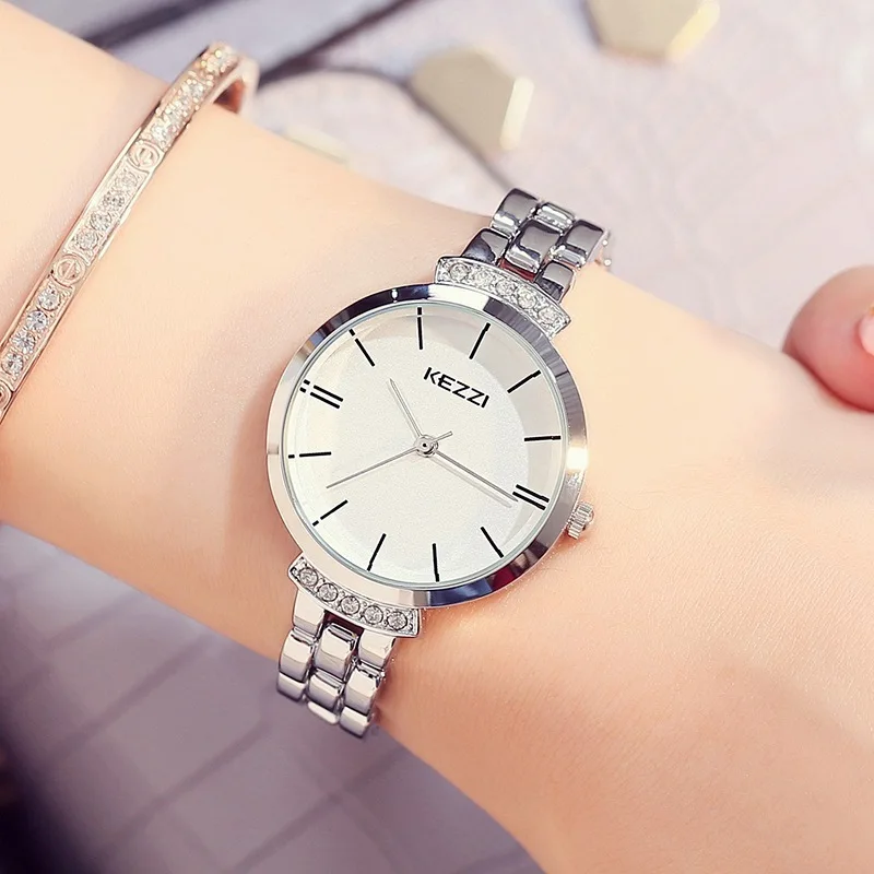 

A2193 роскошные женские часы из нержавеющей стали, простые водонепроницаемые кварцевые наручные часы, женские наручные часы