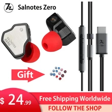 7Hz Salnotes Zero HiFi 10mm 다이나믹 드라이버 인이어 이어폰, IEM 금속 복합 다이어프램 N52 마그넷 LXDAC A01