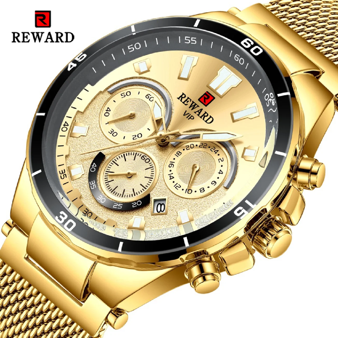 

REWARD Fashion Mens Watches Top Brand Luxury Military Sports Watch Men Stainless Steel Business Quartz Watch Relogio Masculino