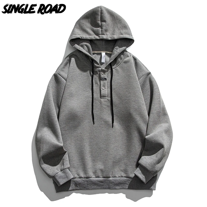 

Single Road Mens Oversized Hoodies Men Unisex 2022 Blank Hip Hop Fashion Sweatshirt Male Urban Streetwear Vintage Hoodie Men