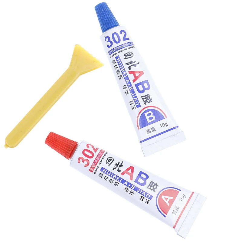 

2Pcs super strong epoxy clear glue adhesive resin immediate glue (A+B) craft